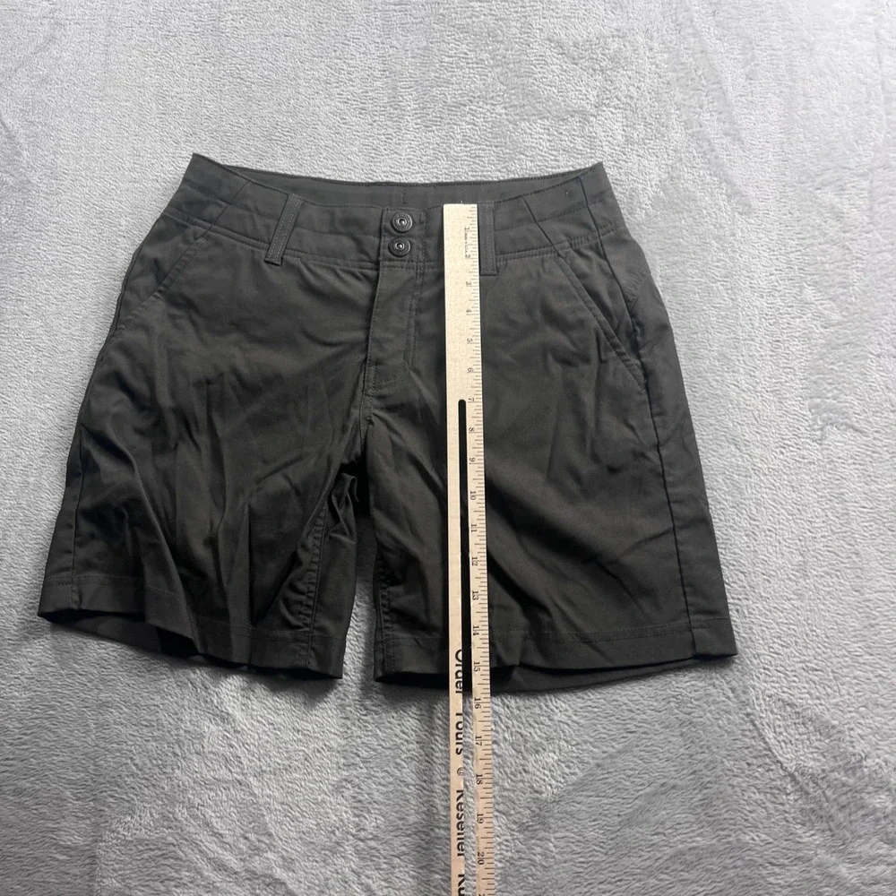Prana‎ Halle Shorts Womens 6 Charcoal Grey Stretch Hiking Outdoor Cargo